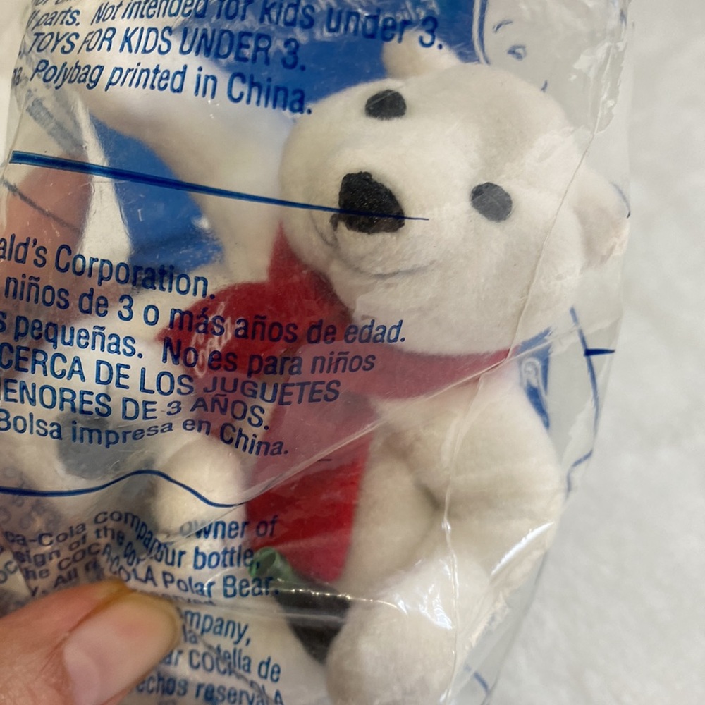 Holiday Coca-Cola Polar Bear Toy Collectible - Picture 2 of 5